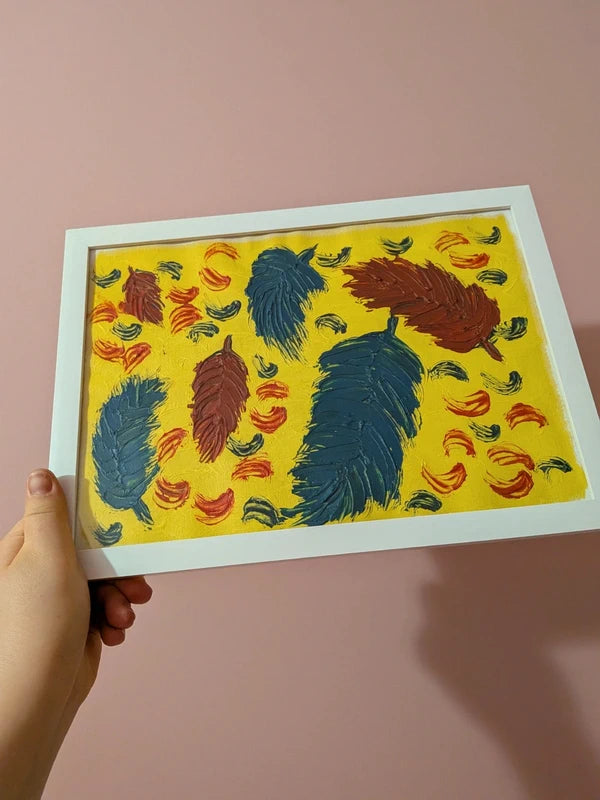 Oil painting - Feathers