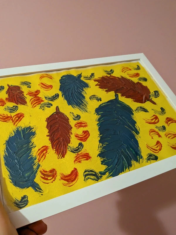 Oil painting - Feathers