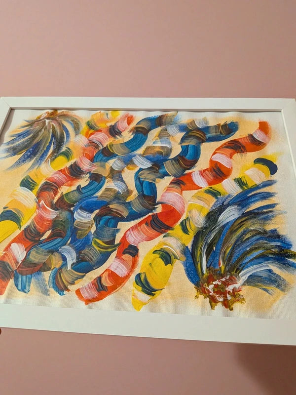 Abstract Acrylic painting