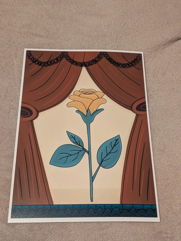 Flower on stage Art Print