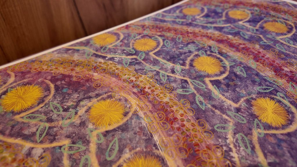Abstract Art Print - Purple A3