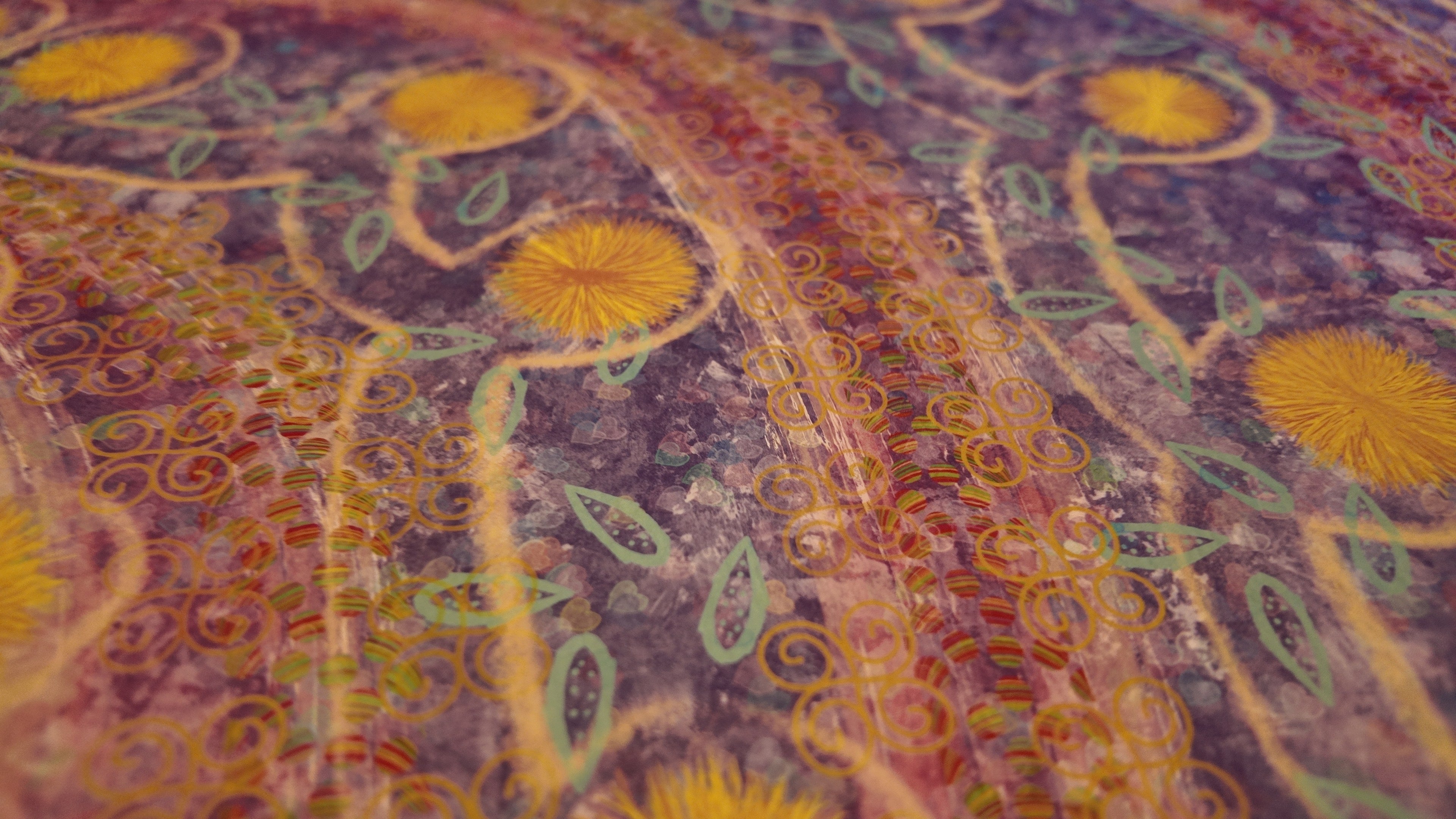 Abstract Art Print - Purple A3