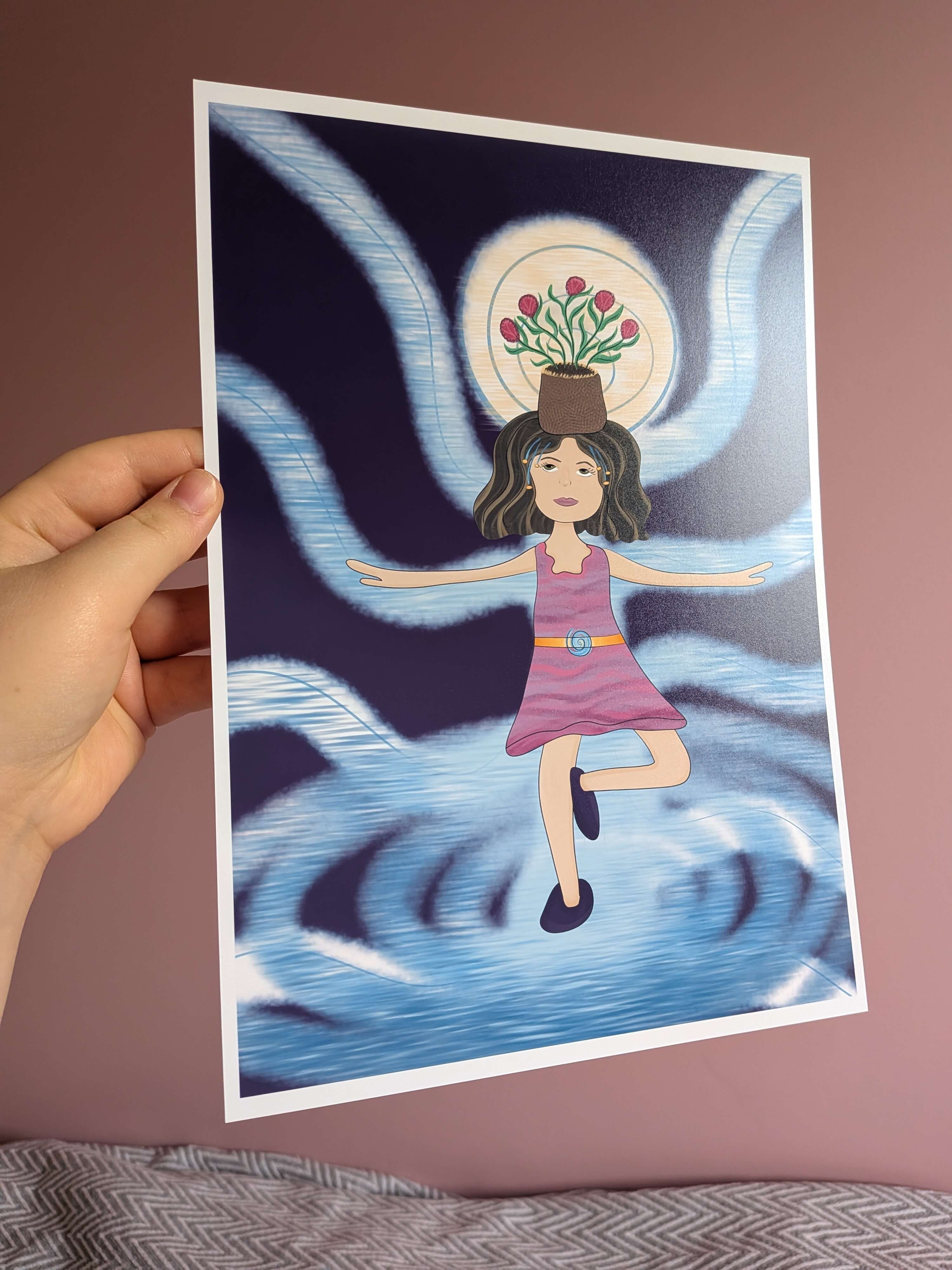 Save Water, A4 Wall Art, Home Decor, Modern Art Decor, Unframed Art Print