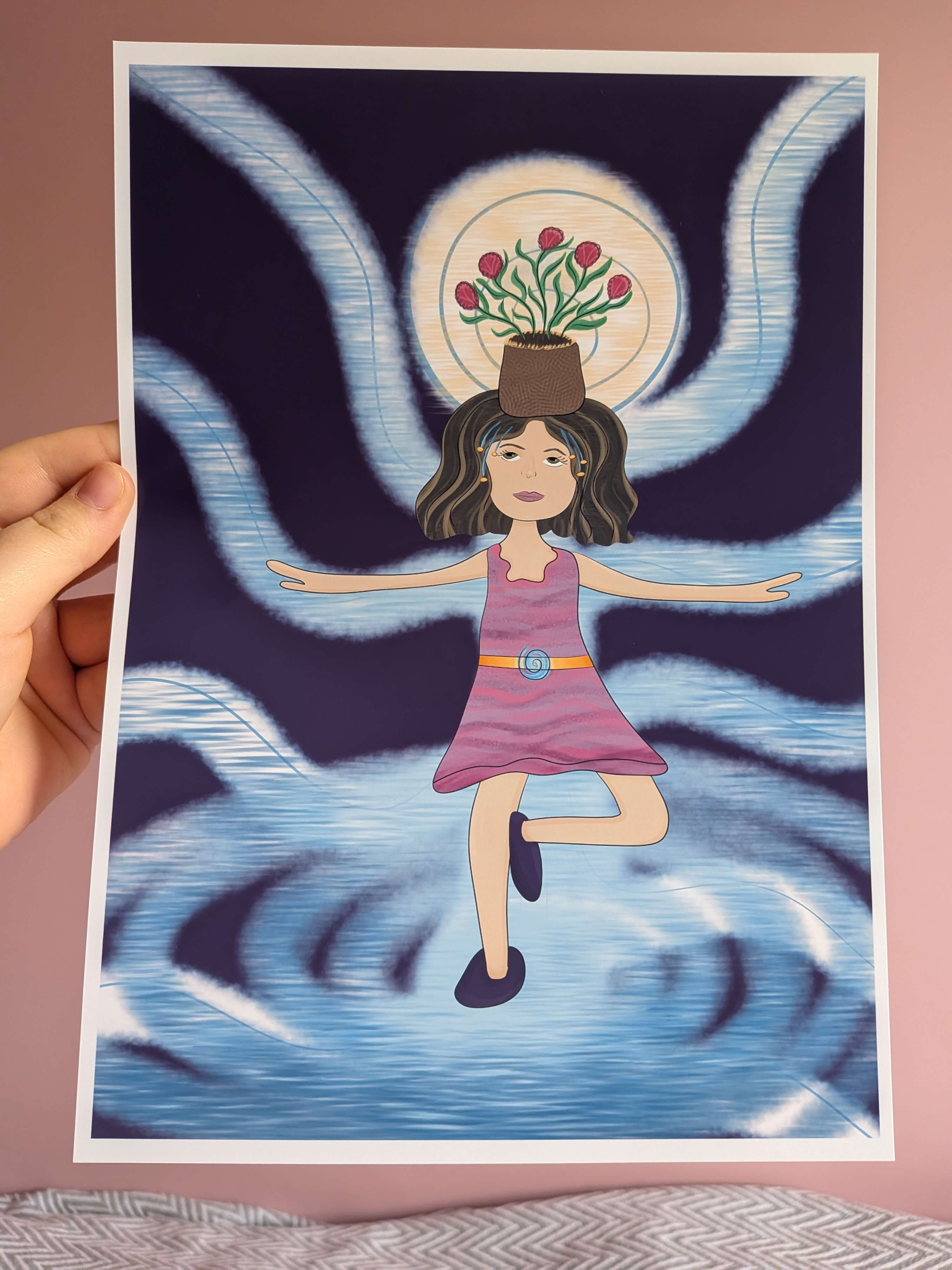 Save Water, A4 Wall Art, Home Decor, Modern Art Decor, Unframed Art Print