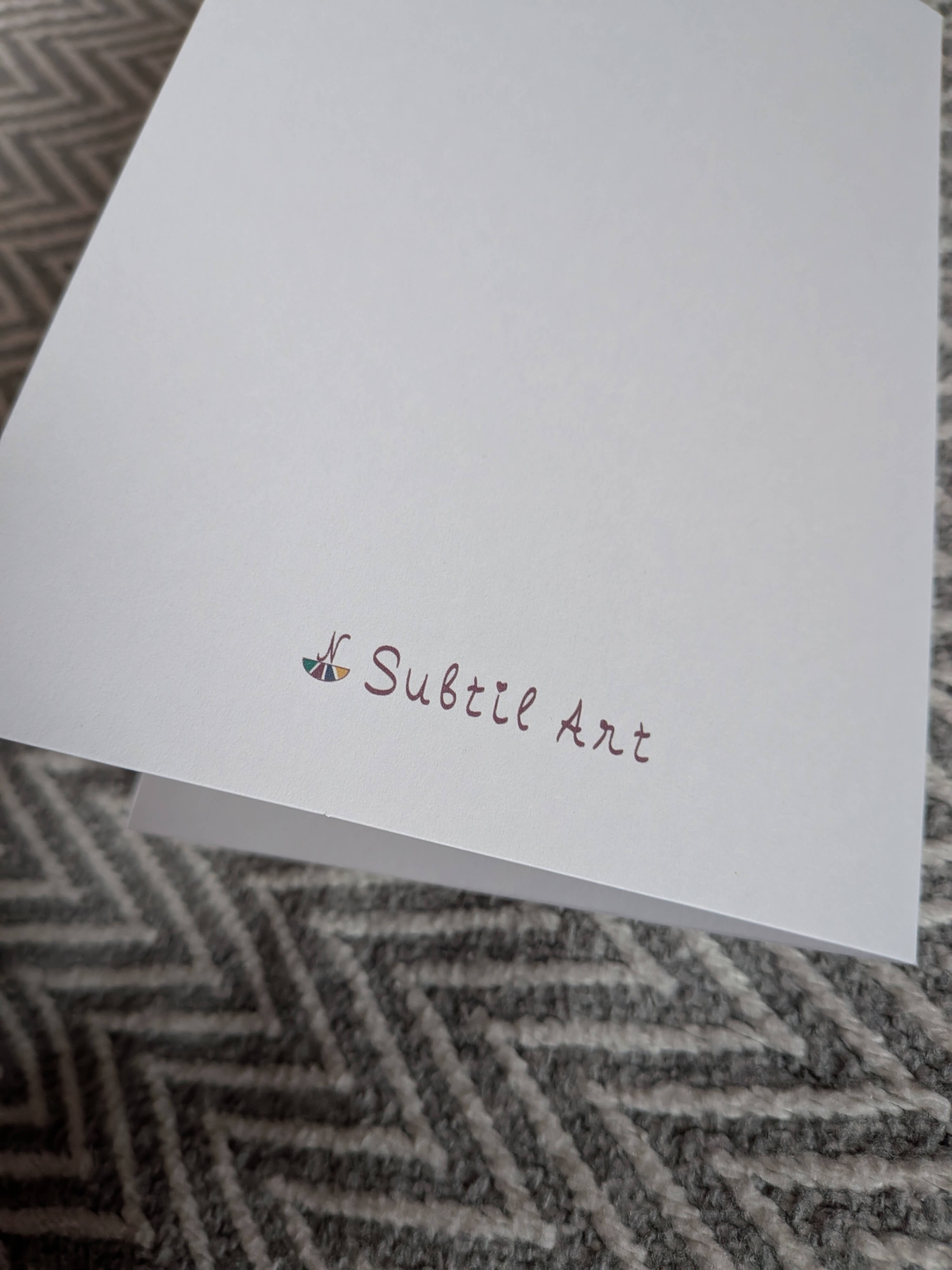 Just Because Greeting Card, Botanical Floral, Stationery