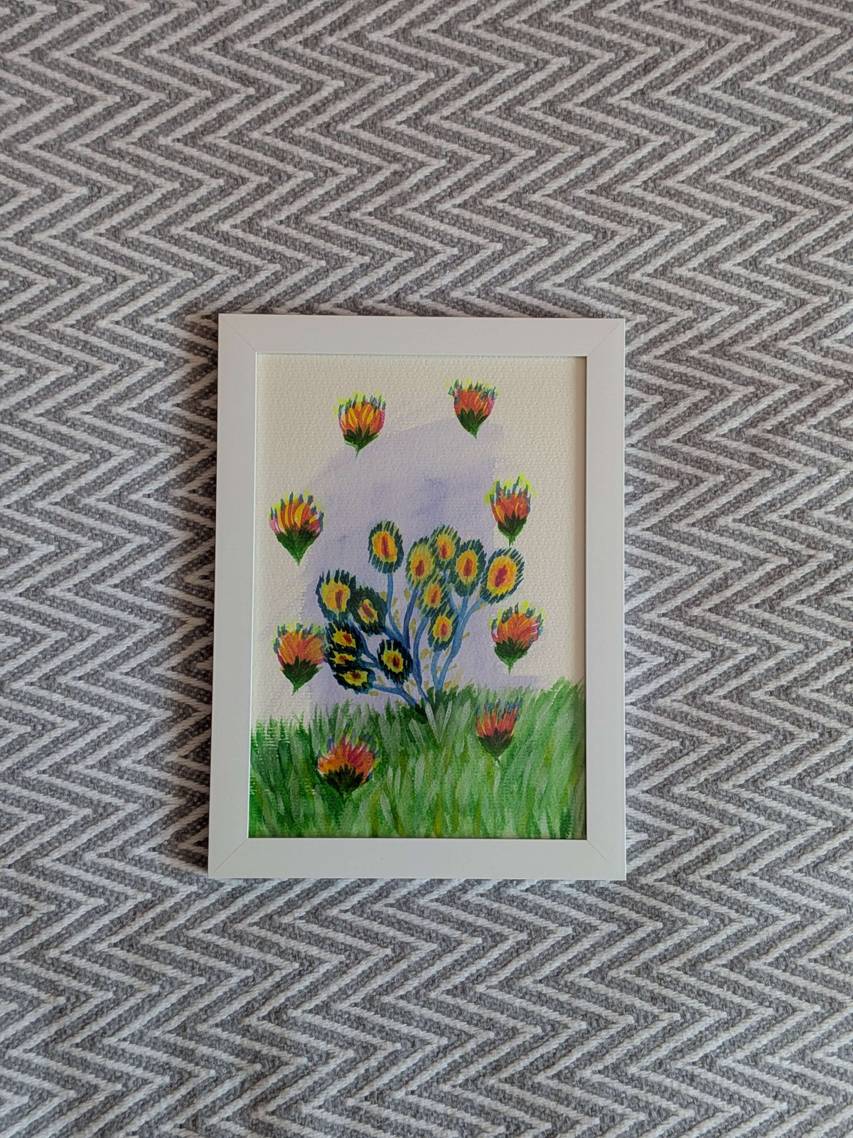 Watercolour painting - Overcome the fear, Wall Art, Home Decor