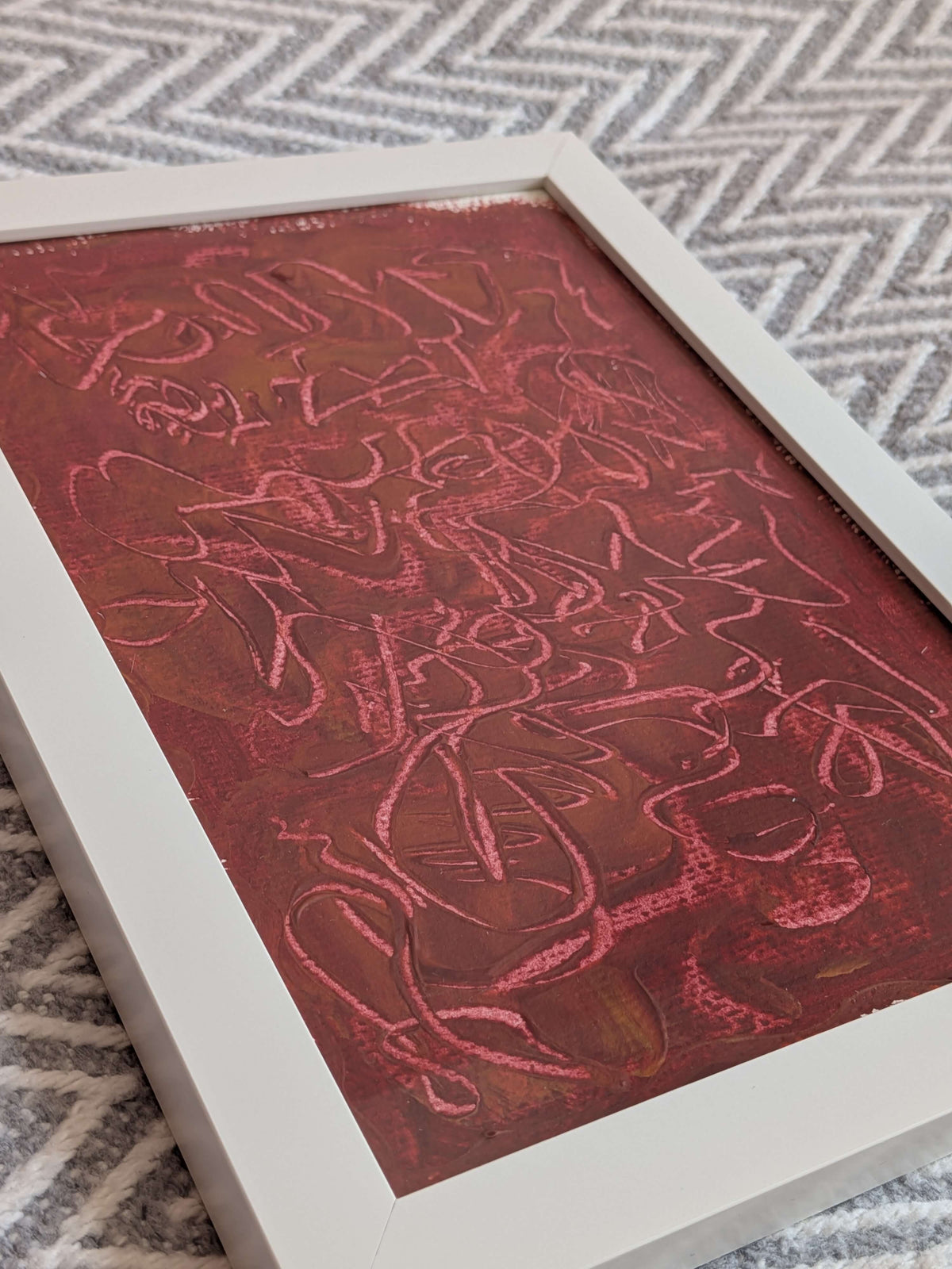 Acrylic painting - Antique feeling, Wall Art, Home Decor