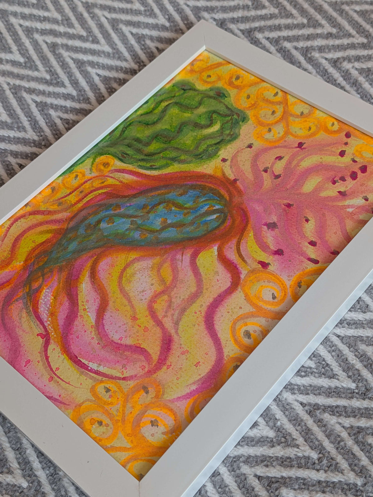 Watercolour painting - Peace, Wall Art, Home Decor