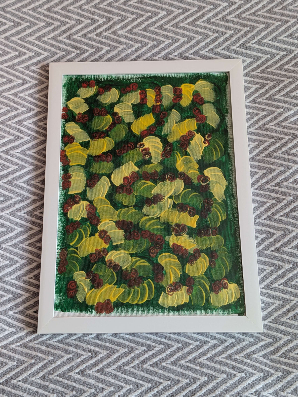 Acrylic painting - 3D traces,Wall Art, Home Decor