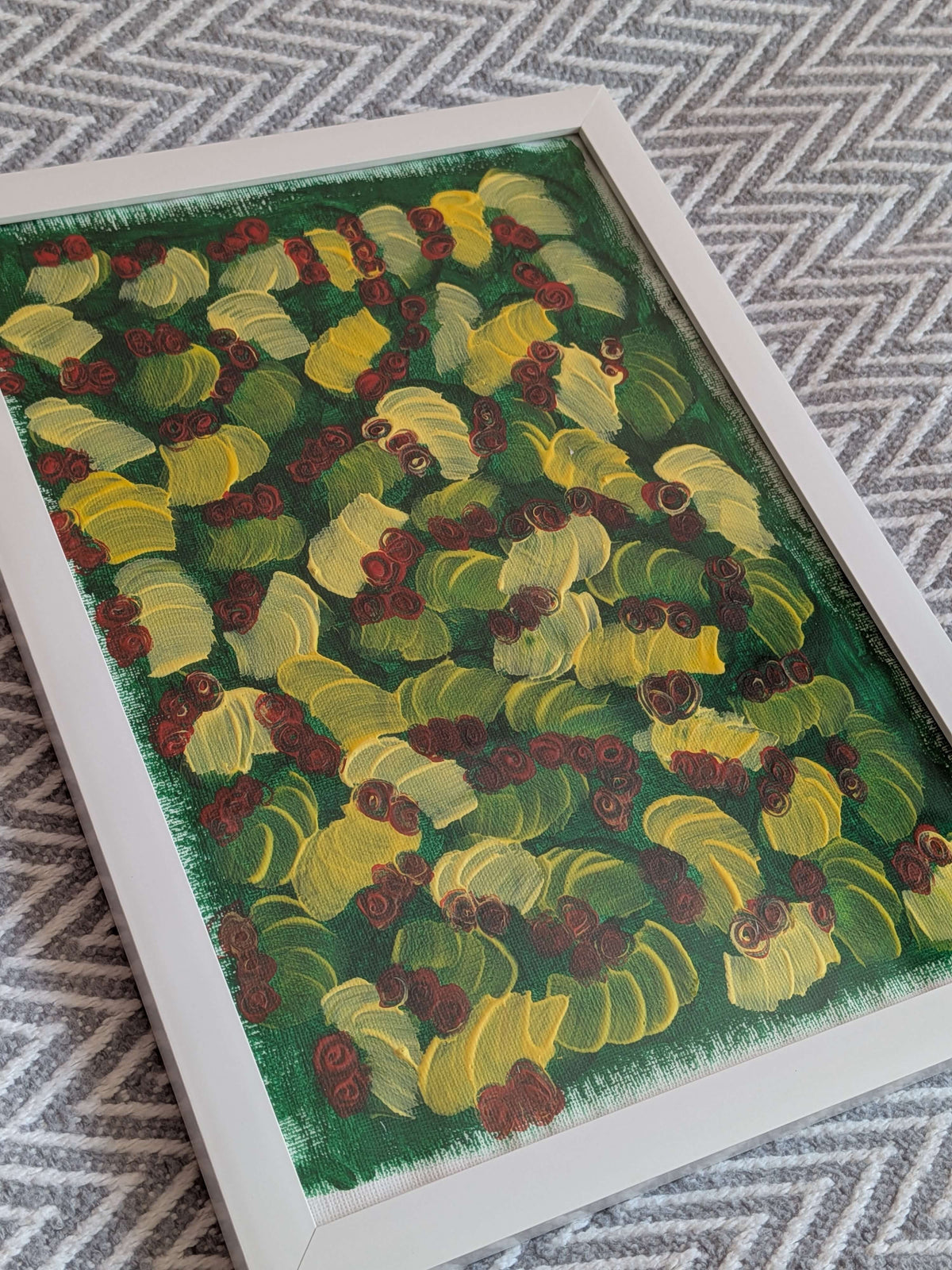 Acrylic painting - 3D traces,Wall Art, Home Decor