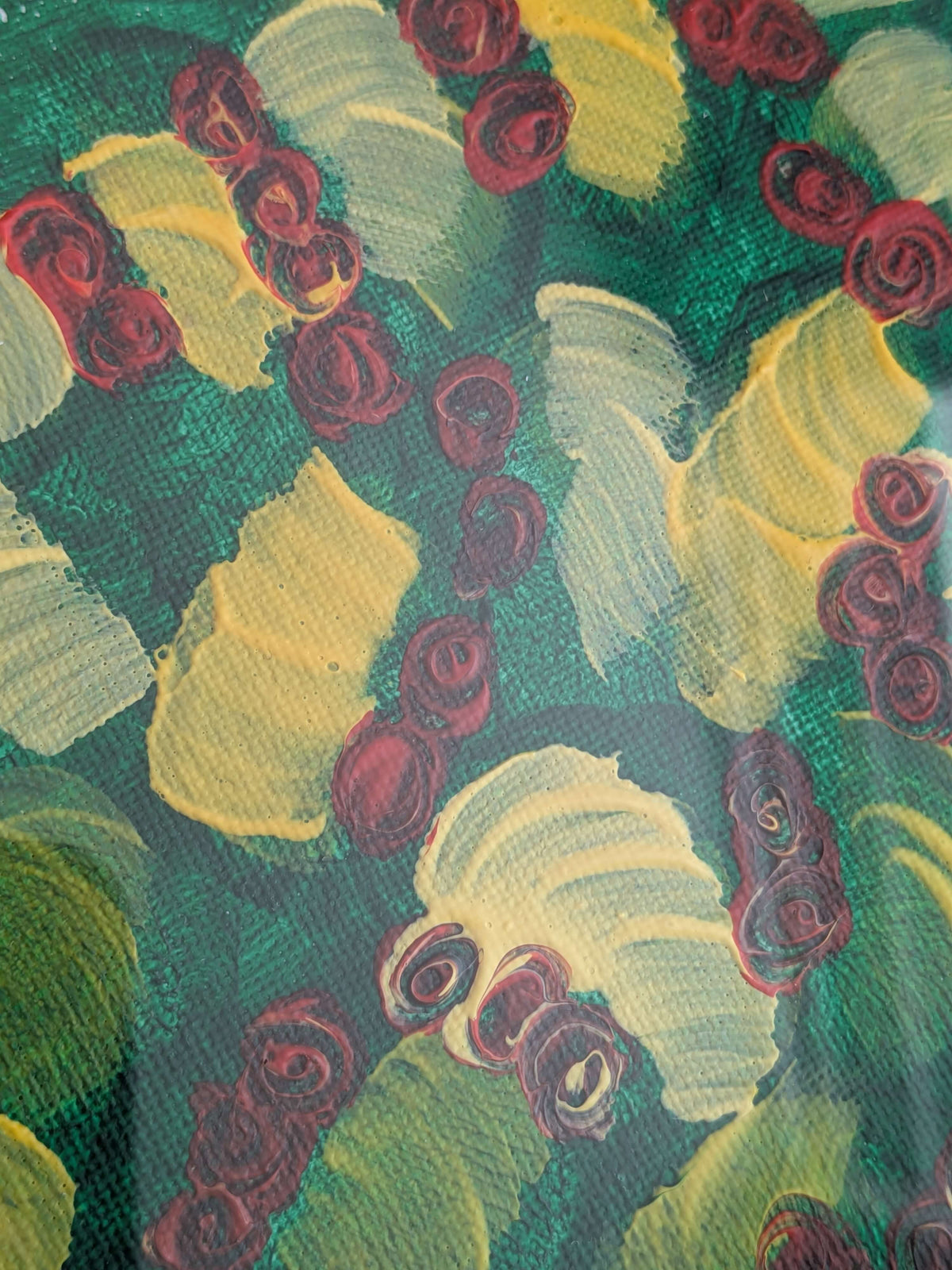 Acrylic painting - 3D traces,Wall Art, Home Decor