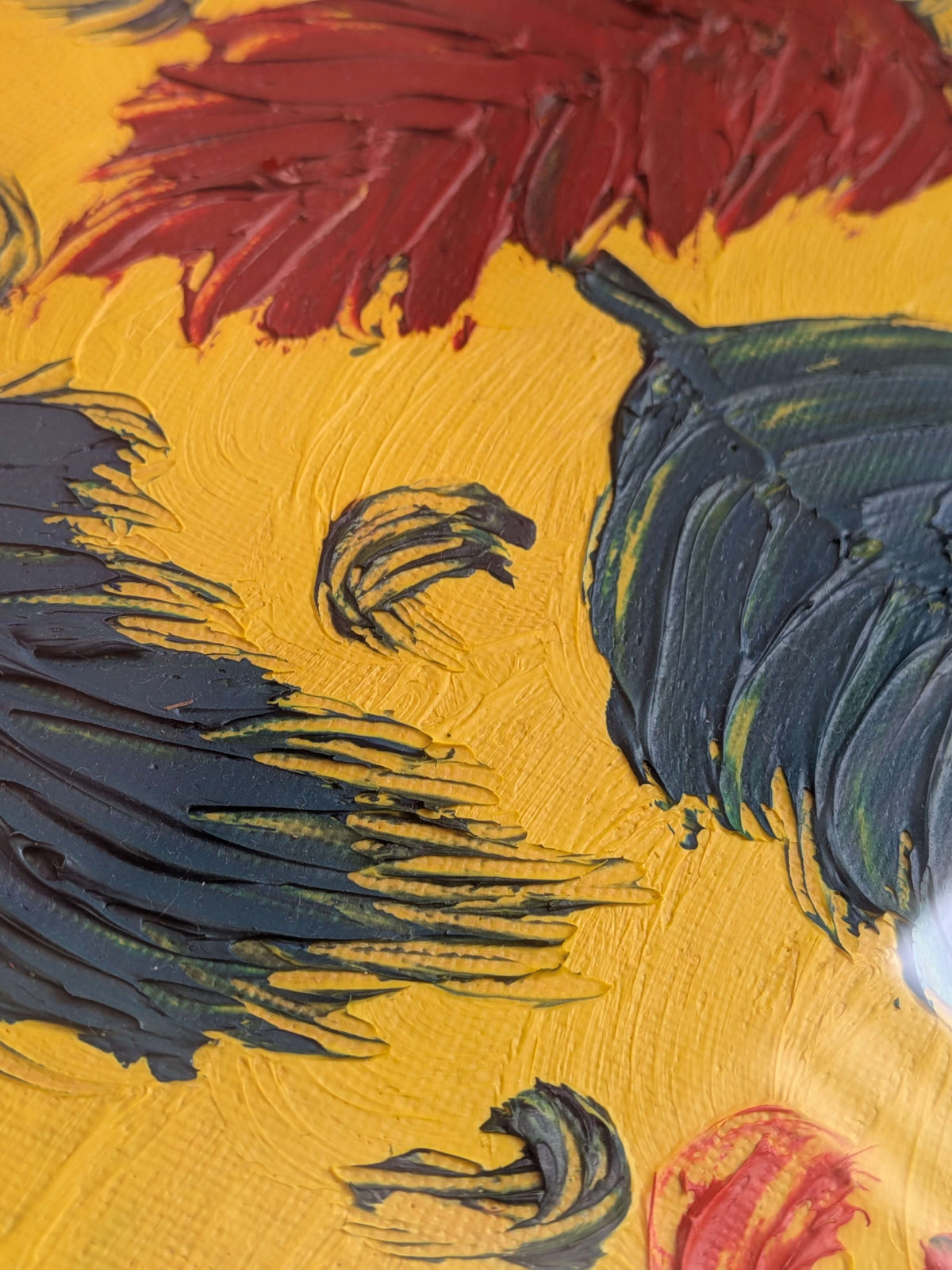 Oil painting - Feathers, Wall Art, Home Decor