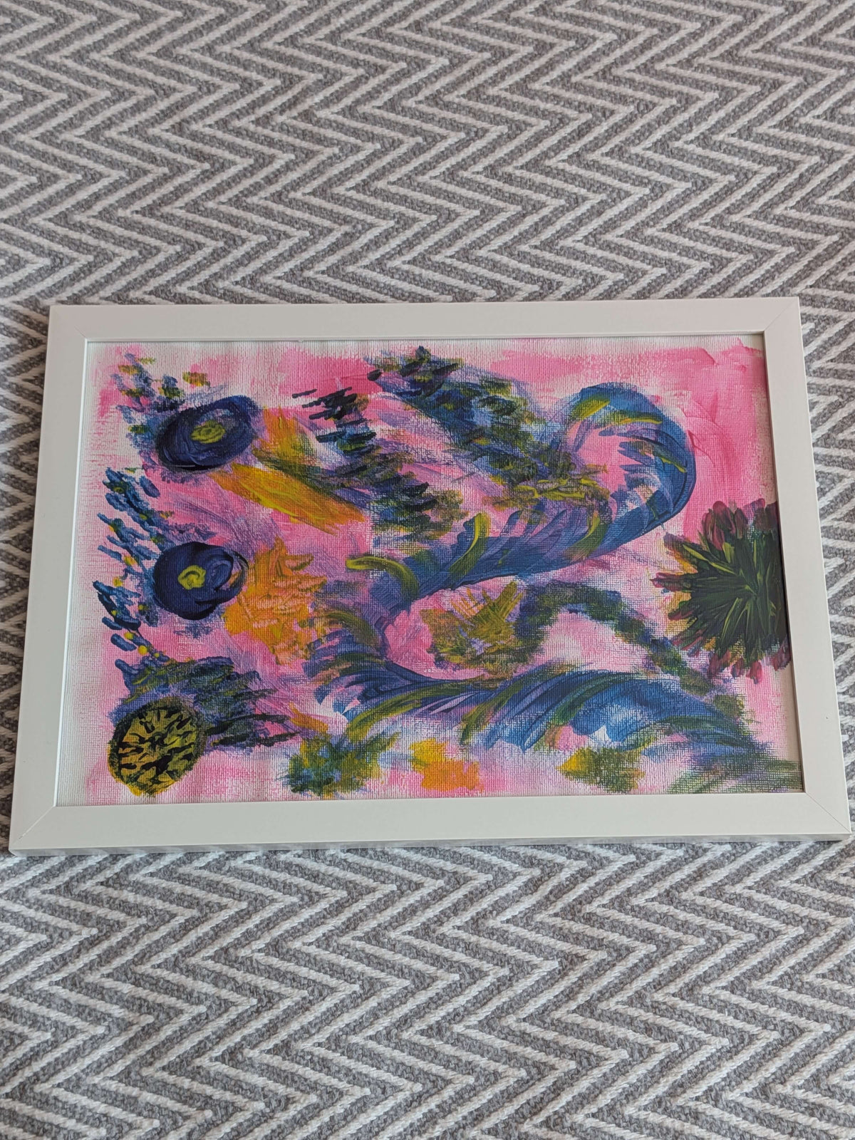 Acrylic painting - The path,Wall Art, Home Decor