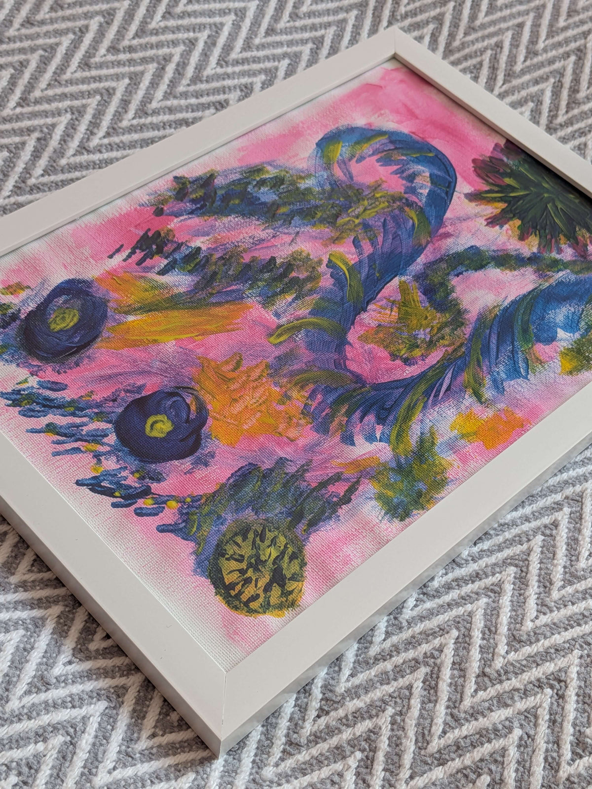 Acrylic painting - The path,Wall Art, Home Decor