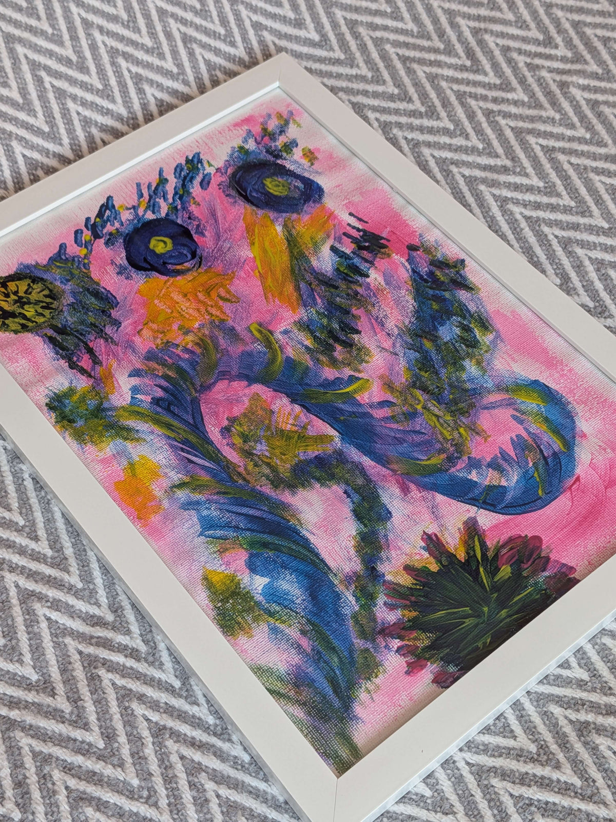 Acrylic painting - The path,Wall Art, Home Decor