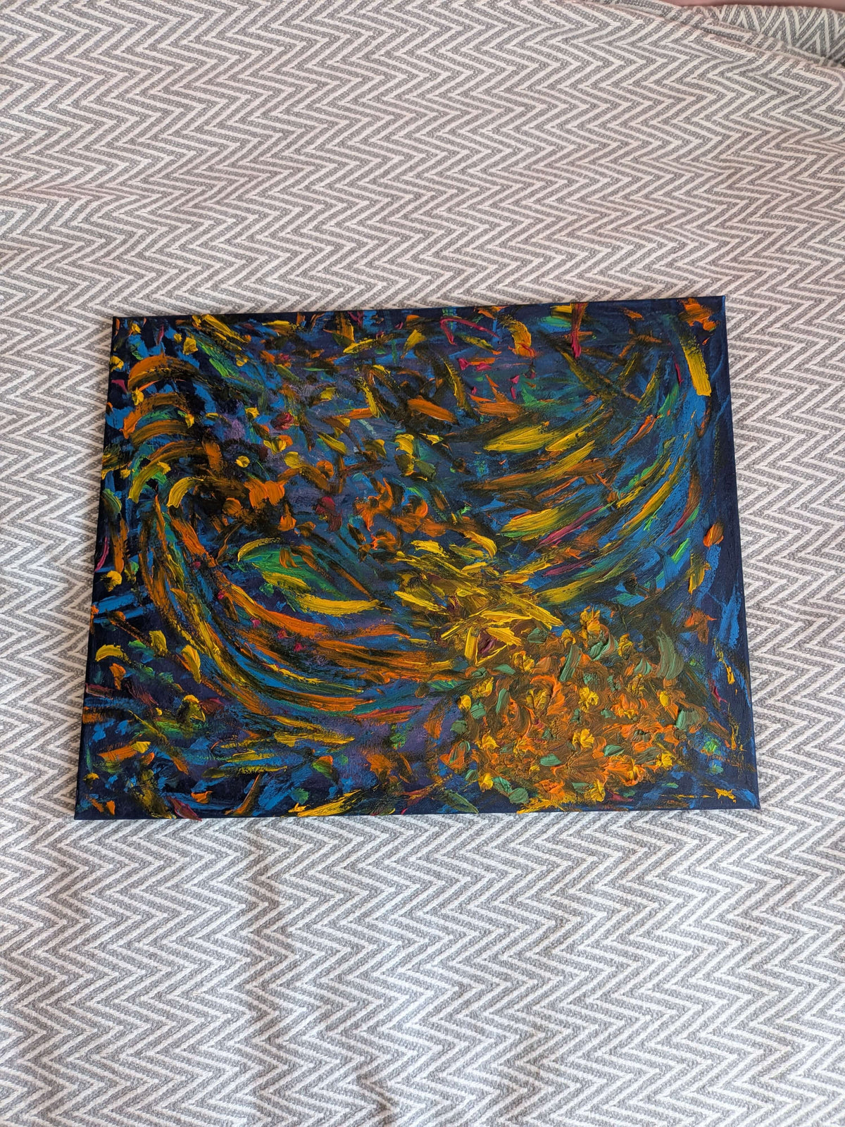 Abstract Wall Art, Oil painting - Choose Your Path Wisely