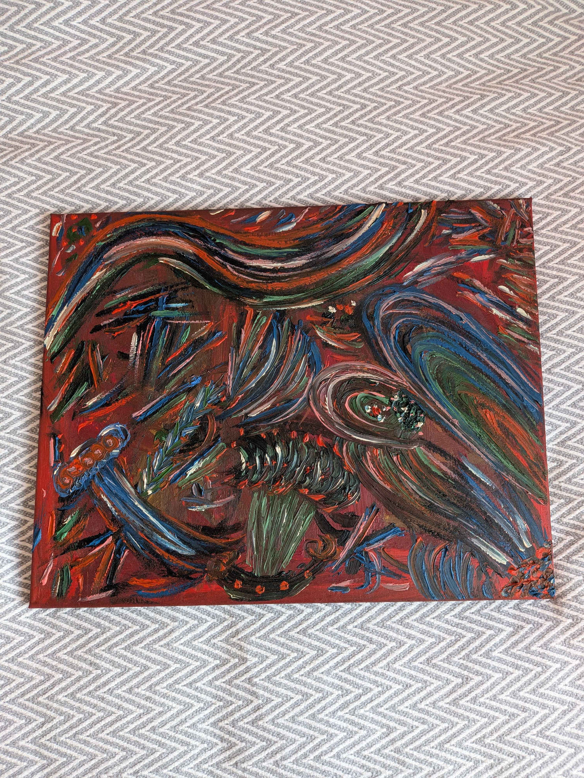 Abstract Wall Art, Oil painting - Carpet Symphony