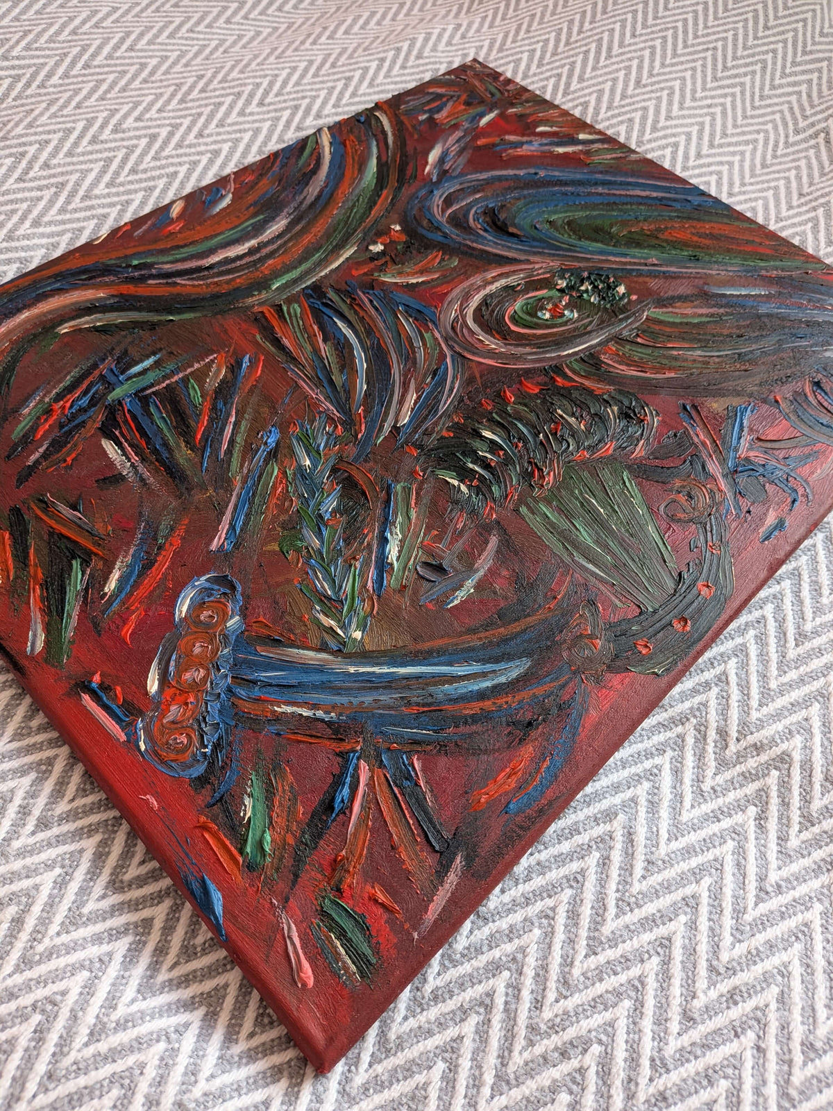 Abstract Wall Art, Oil painting - Carpet Symphony