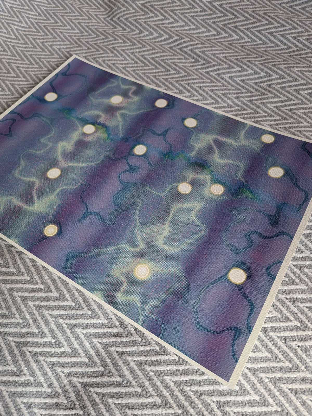 Abstract Art Print - Connexion A3 Art Print, Home Decor, Modern Art, Philosophical Positive Decor, Unframed Wall Art