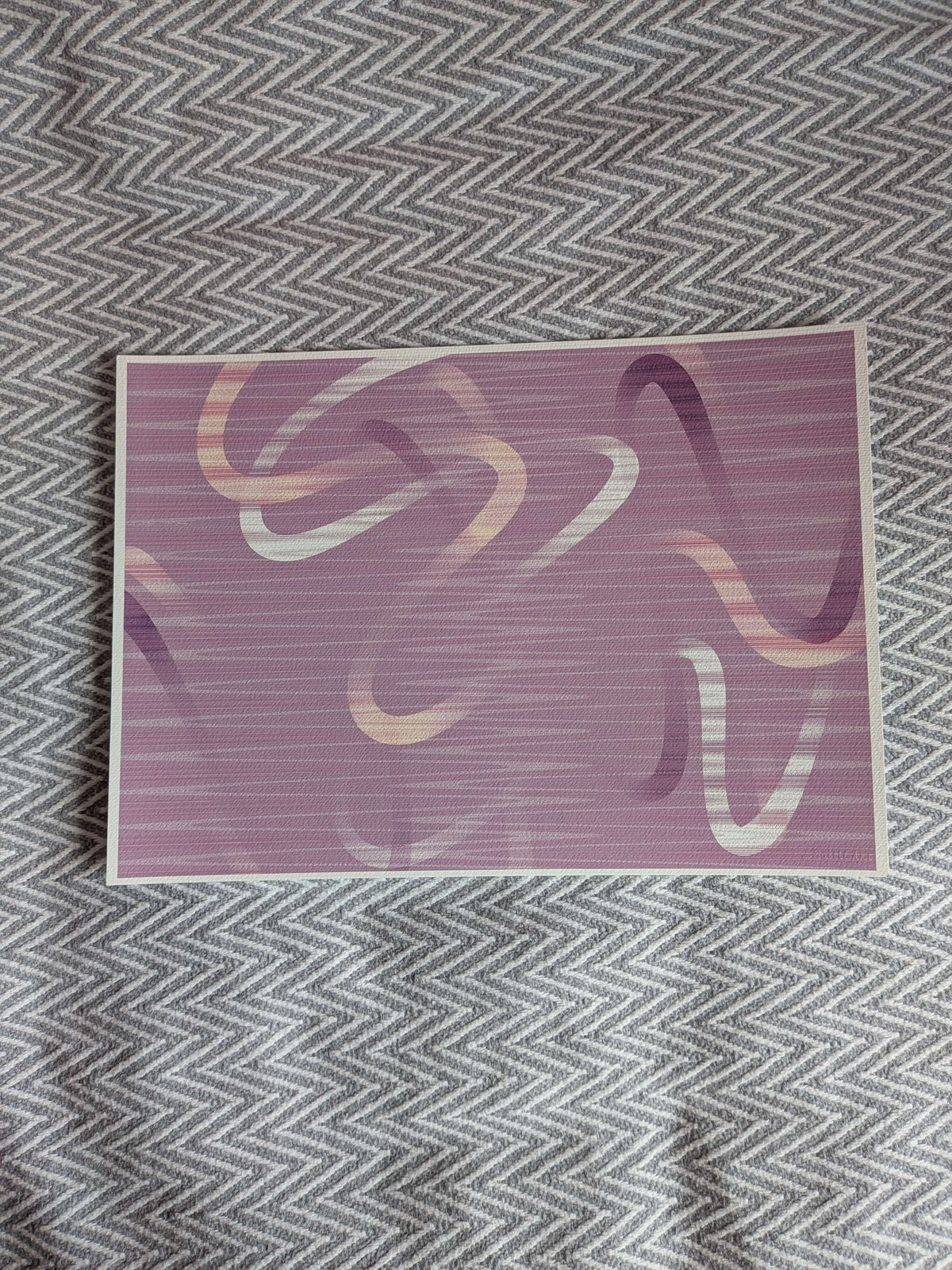 Abstract Art Print - Purple A3 Art Print, Home Decor, Modern Art, Philosophical Positive Decor, Unframed Wall Art
