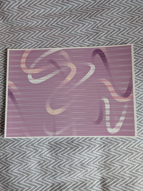 Abstract Art Print - Purple A3 Art Print, Home Decor, Modern Art, Philosophical Positive Decor, Unframed Wall Art