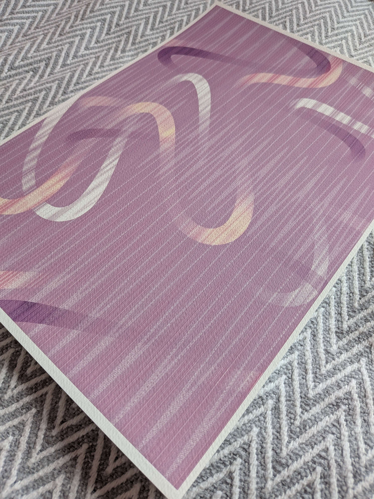 Abstract Art Print - Purple A3 Art Print, Home Decor, Modern Art, Philosophical Positive Decor, Unframed Wall Art