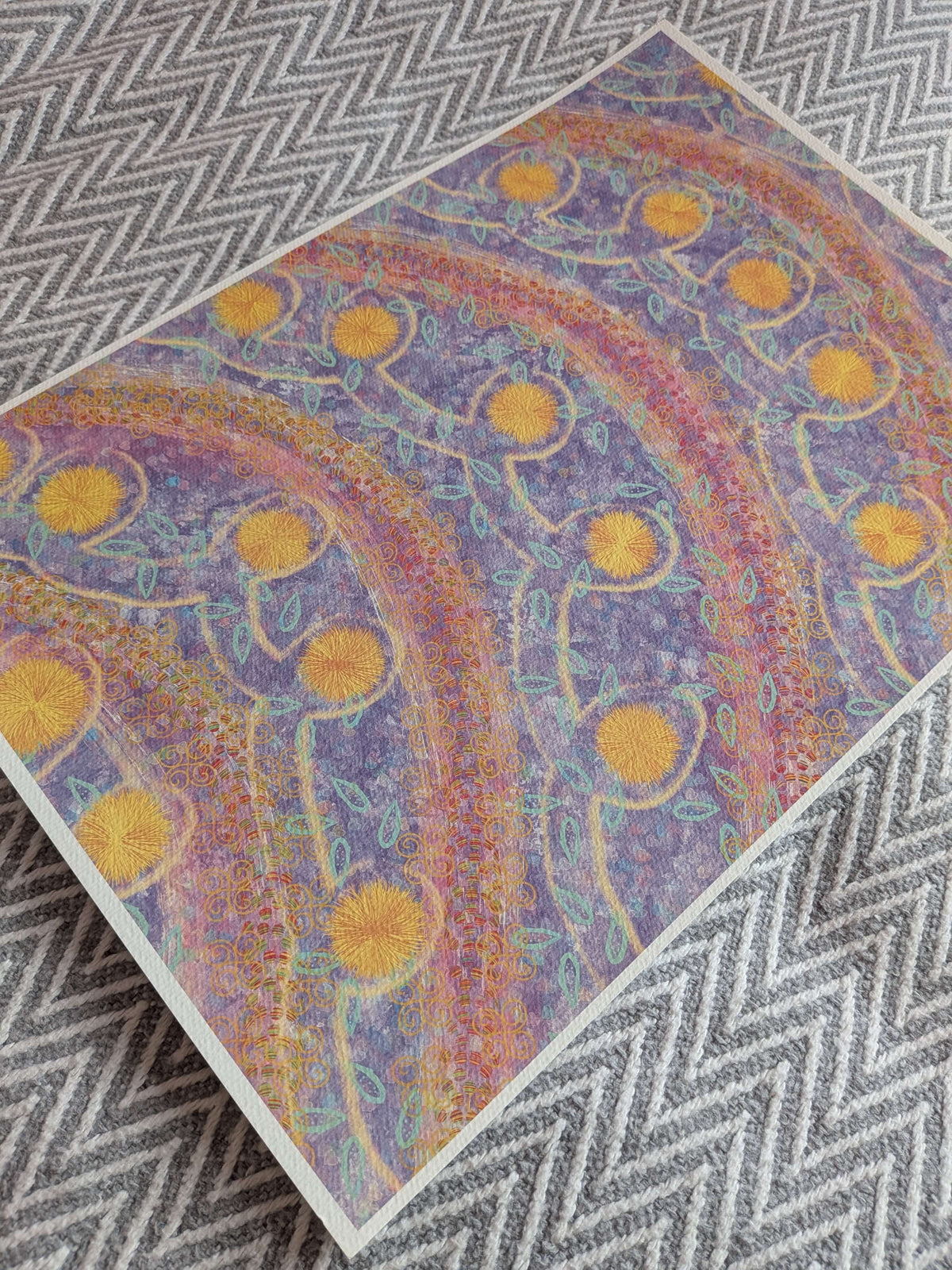 Abstract Art Print - Purple A3, Art Print, Home Decor, Modern Art, Philosophical Positive Decor, Unframed Wall Art