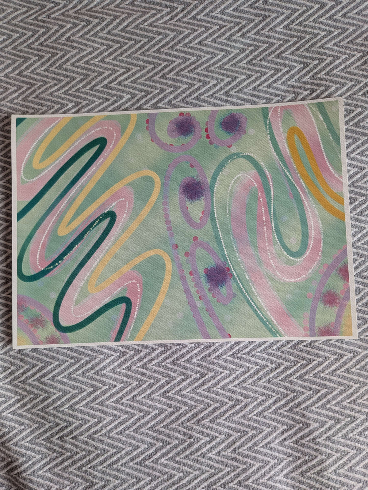 The rhythm of life, A4 Wall Art, Home Decor, Modern Art, Philosophical Positive Decor, Unframed Art Print