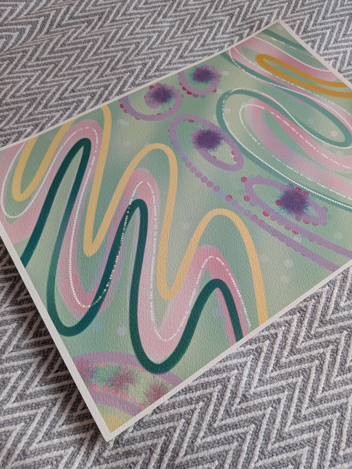 The rhythm of life, A4 Wall Art, Home Decor, Modern Art, Philosophical Positive Decor, Unframed Art Print