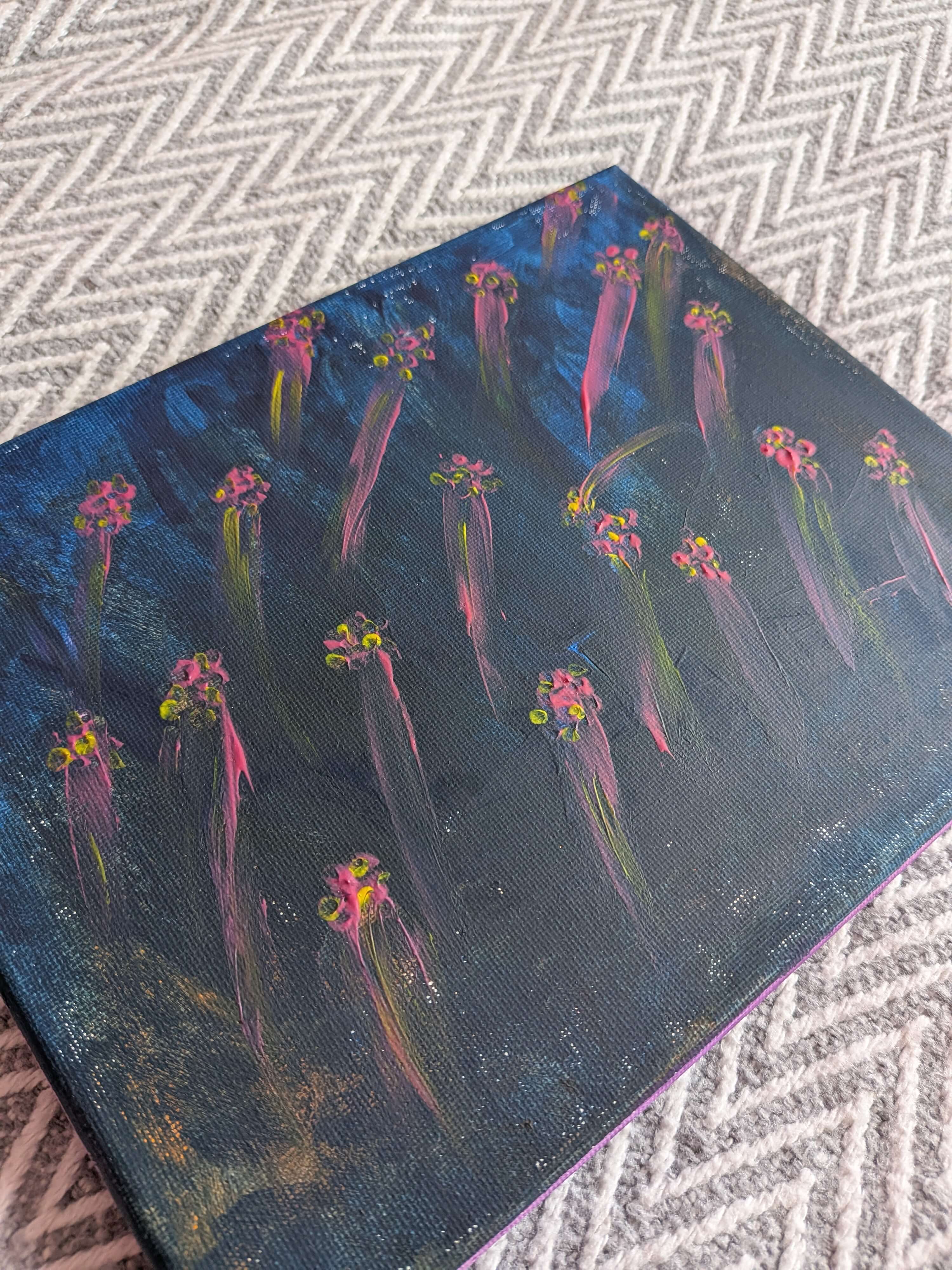 Abstract Wall Art, Acrylic painting - Sparkle of the night