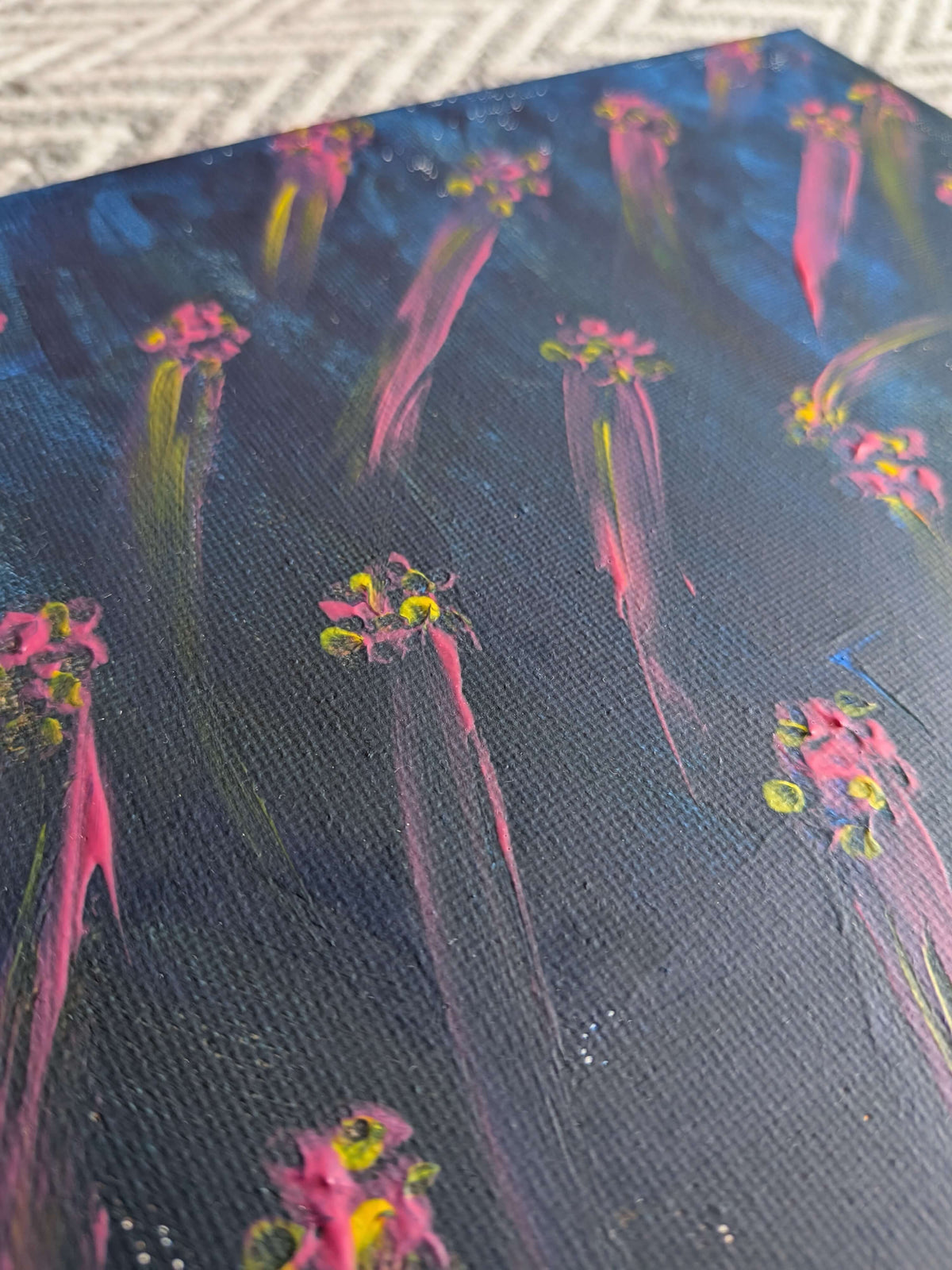 Abstract Wall Art, Acrylic painting - Sparkle of the night