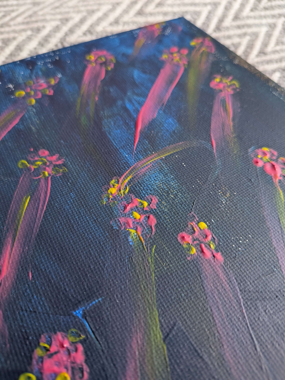 Abstract Wall Art, Acrylic painting - Sparkle of the night