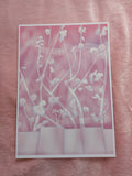 The flowers over the fence A4, Pink