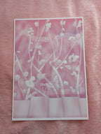 The flowers over the fence A4, Pink