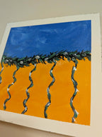 Square abstract art, Orange Collection