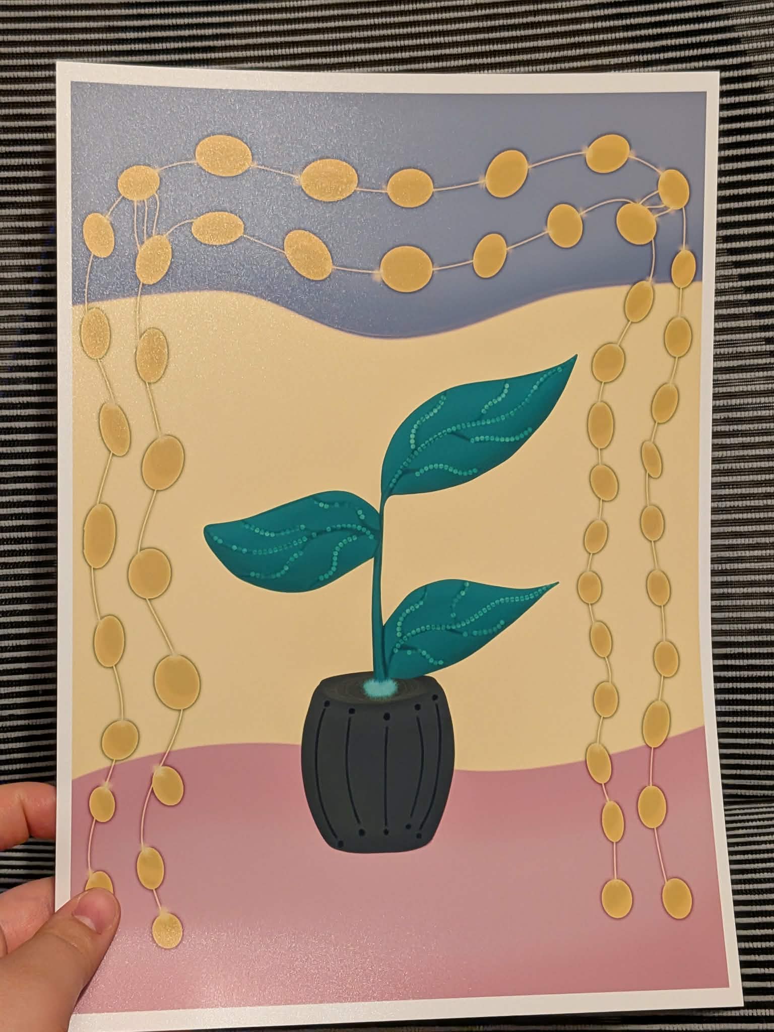 Flower in a pot, A4