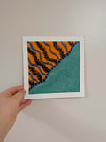 Square abstract art, Orange Collection