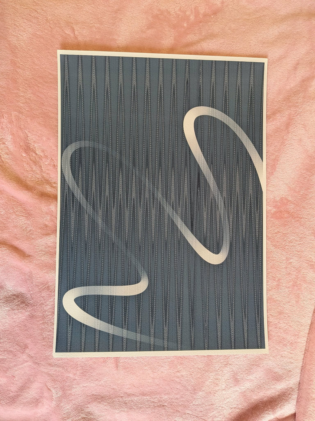 Abstract Art Print - Gray