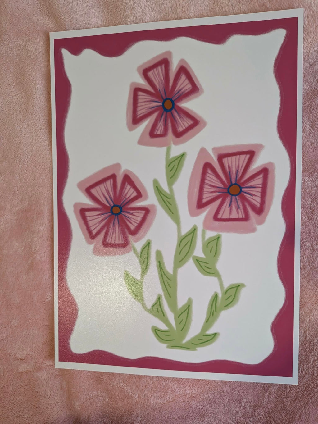 Pink Flower Print