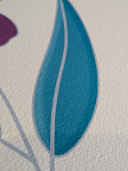 Square flower print art