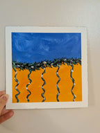 Square abstract art, Orange Collection