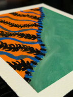 Square abstract art, Orange Collection