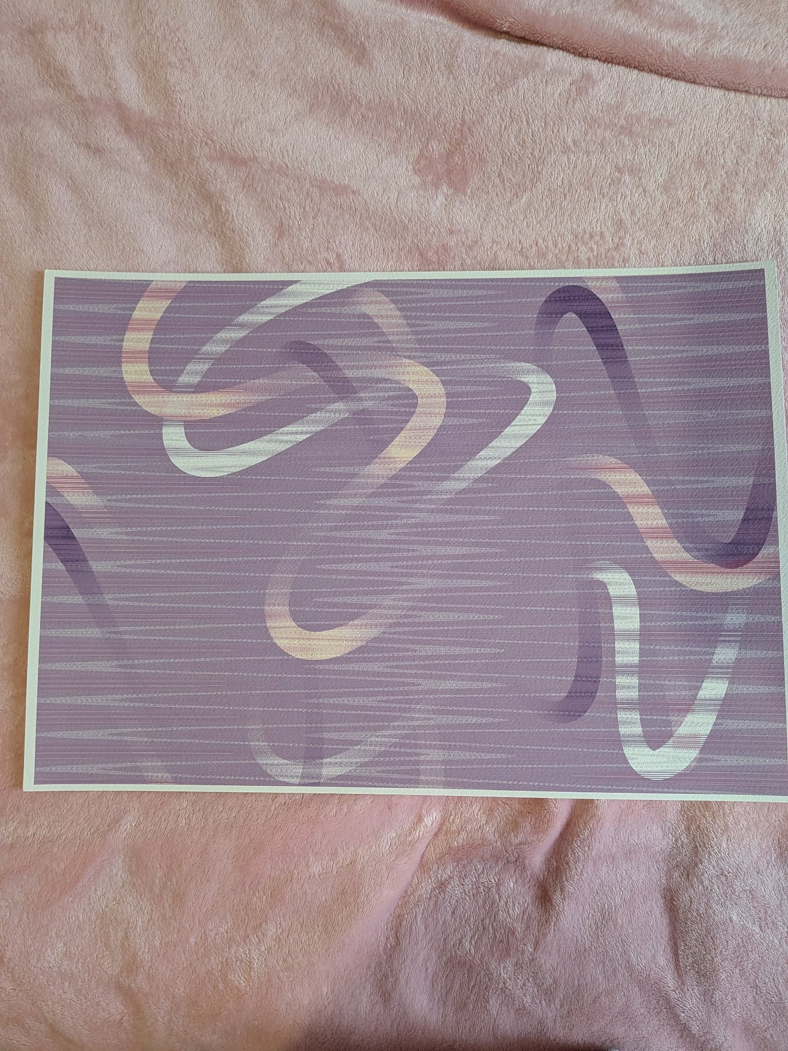 Abstract Art Print - Purple