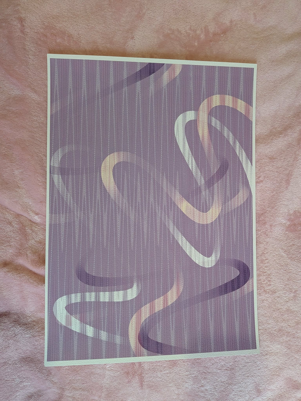 Abstract Art Print - Purple