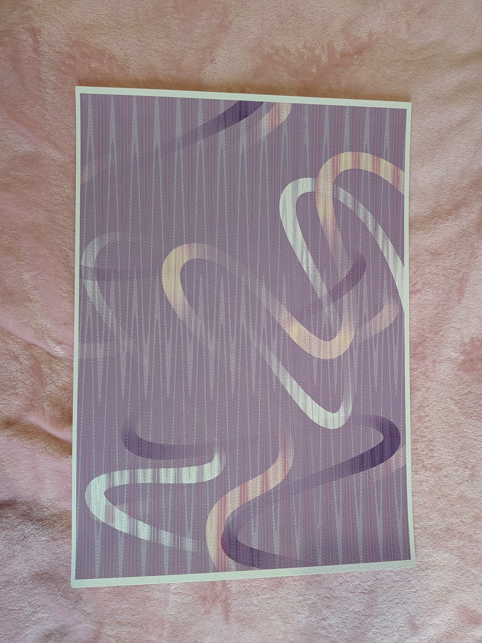 Abstract Art Print - Purple