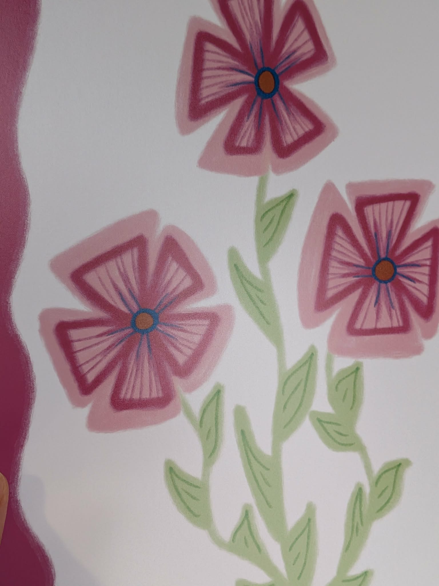 Pink Flower Print