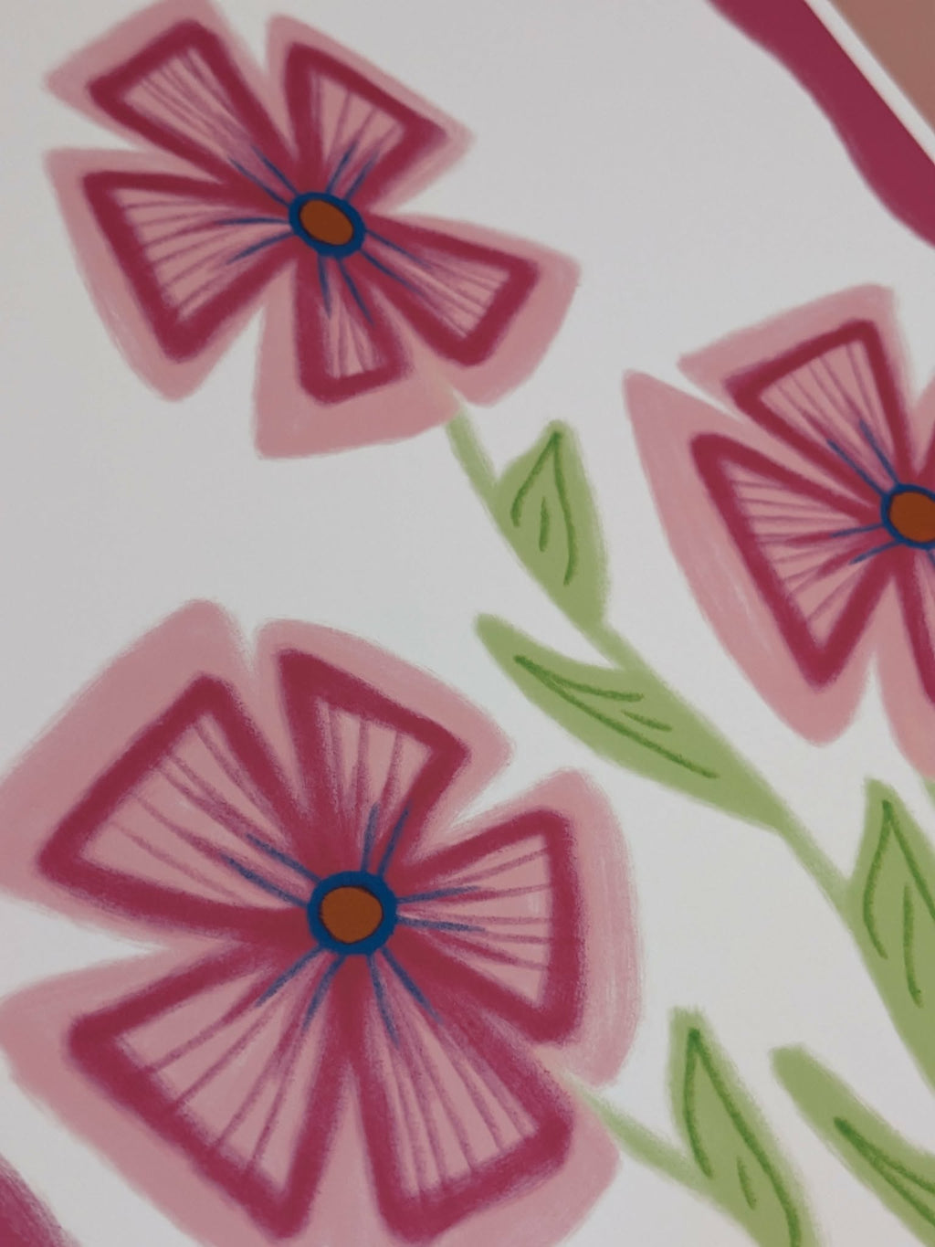 Pink Flower Print