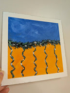 Square abstract art, Orange Collection