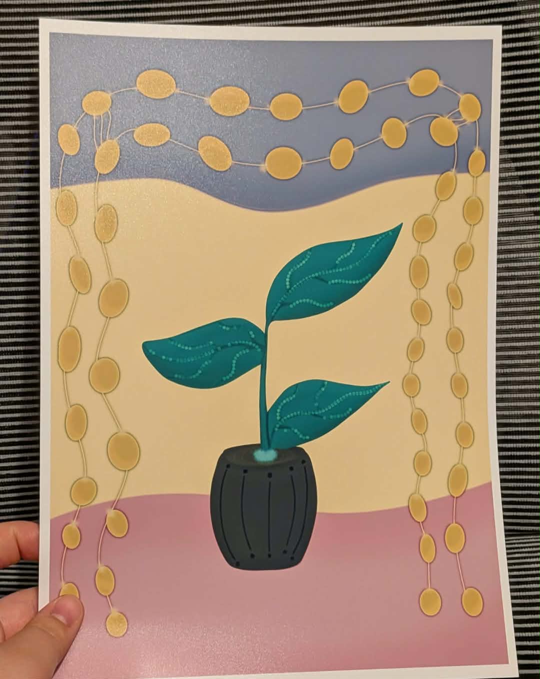 Flower in a pot, A4