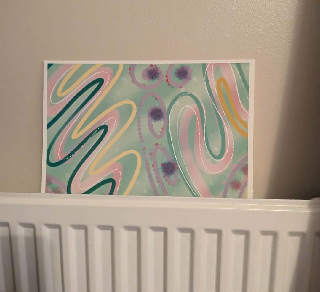 The rhythm of life, A4 Wall Art, Home Decor, Modern Art, Philosophical Positive Decor, Unframed Art Print